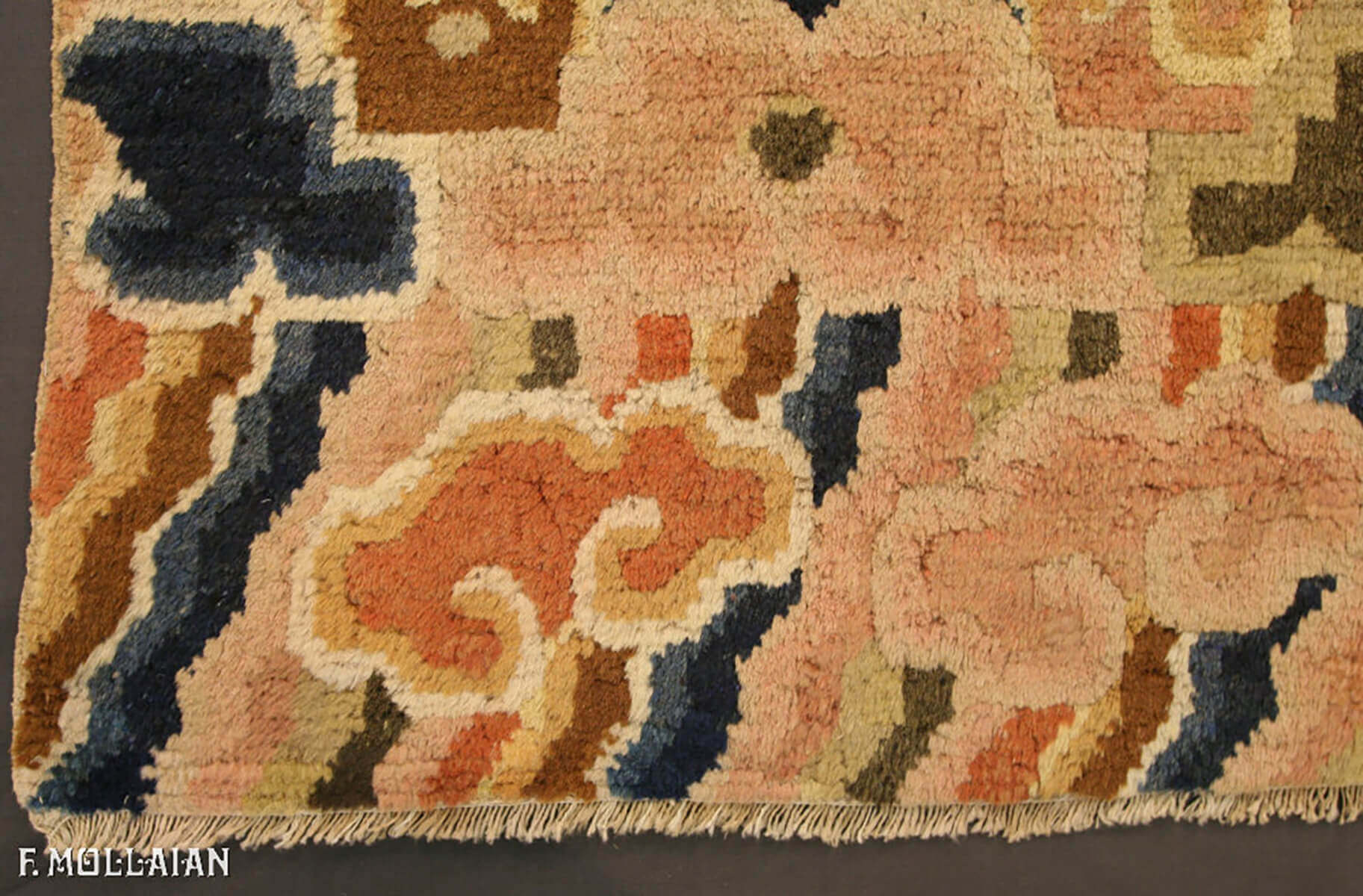 带有象征图案的古董画报宁夏中国地毯 n°:23024947